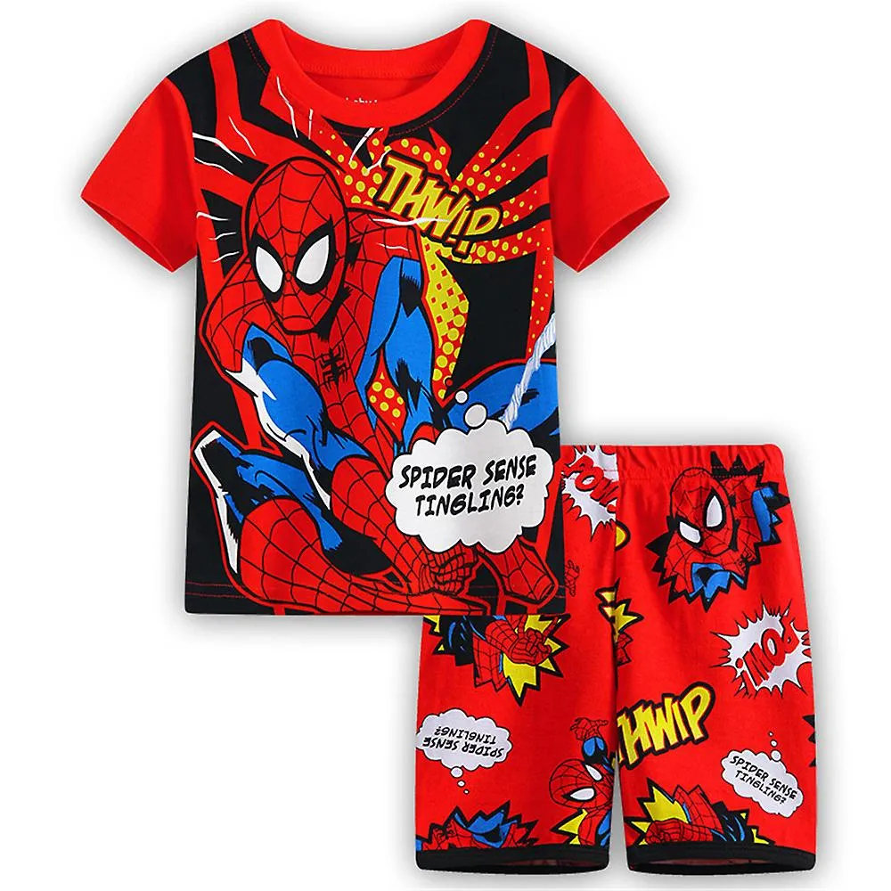 1-6 años Spiderman Boys Outfits Camiseta + Shorts Sets