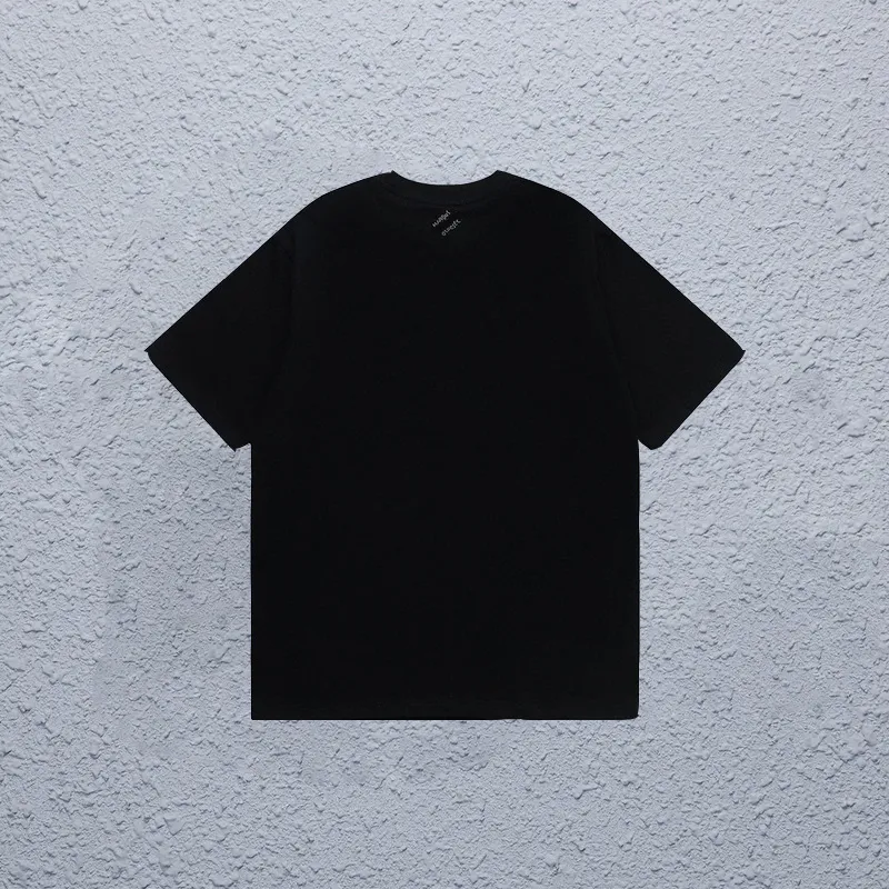24SS pesado estilo parís hombres letras perlas bordado camiseta camiseta de verano skateboard skatebowe shirt 0614