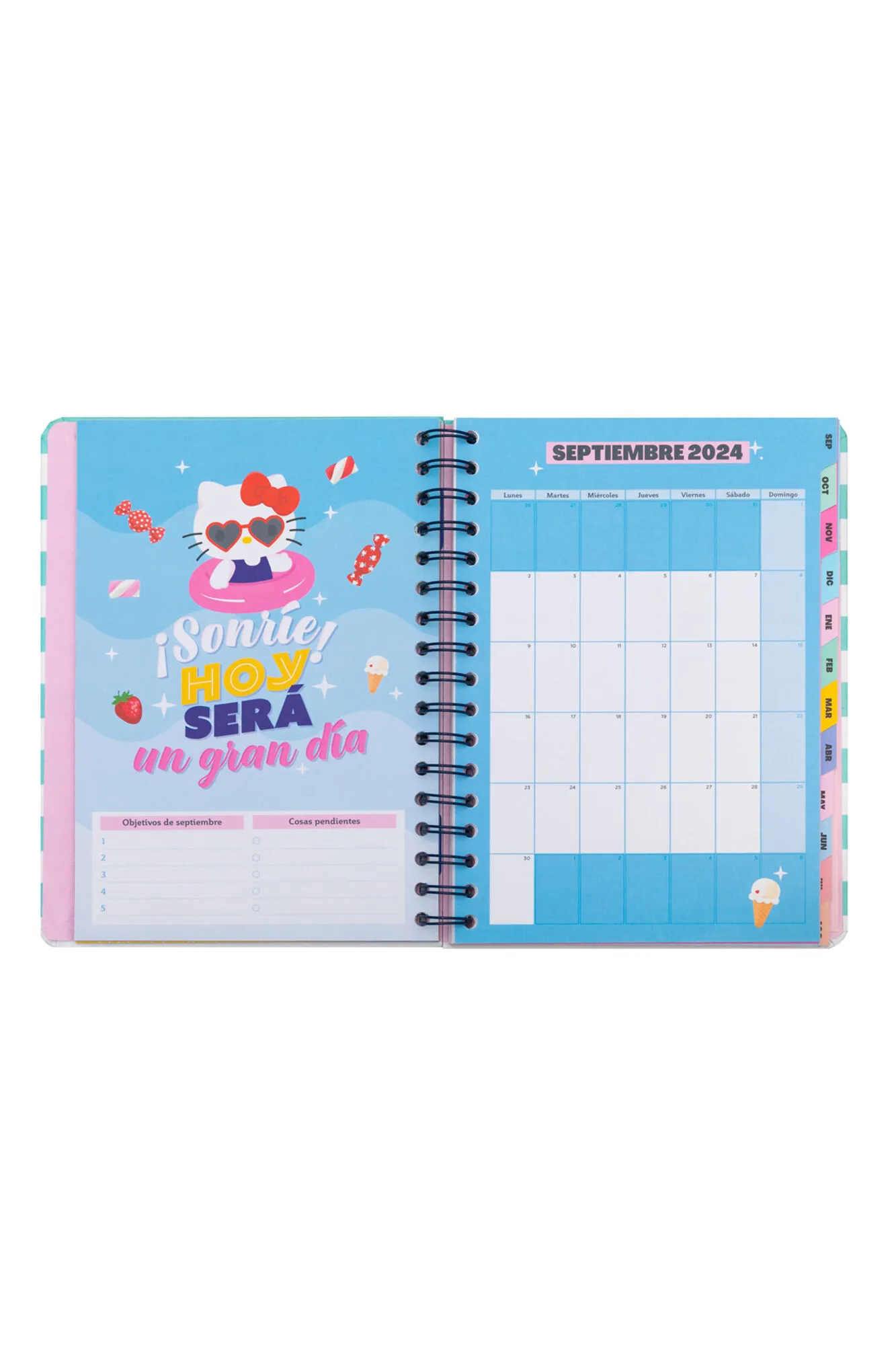 Agenda 2024-25 Hello Kitty x Mr. Wonderful - 365 días fantásticos