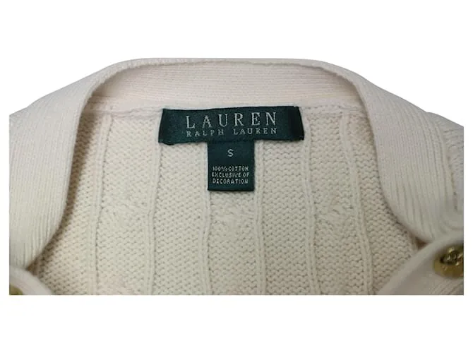 Autre Marque Jersey de punto de ochos en algodón color crema de Lauren Ralph Lauren Blanco Crudo 