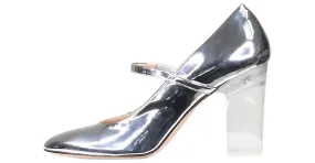 Autre Marque Tacones metálicos plateados - talla UE 40 Plata 