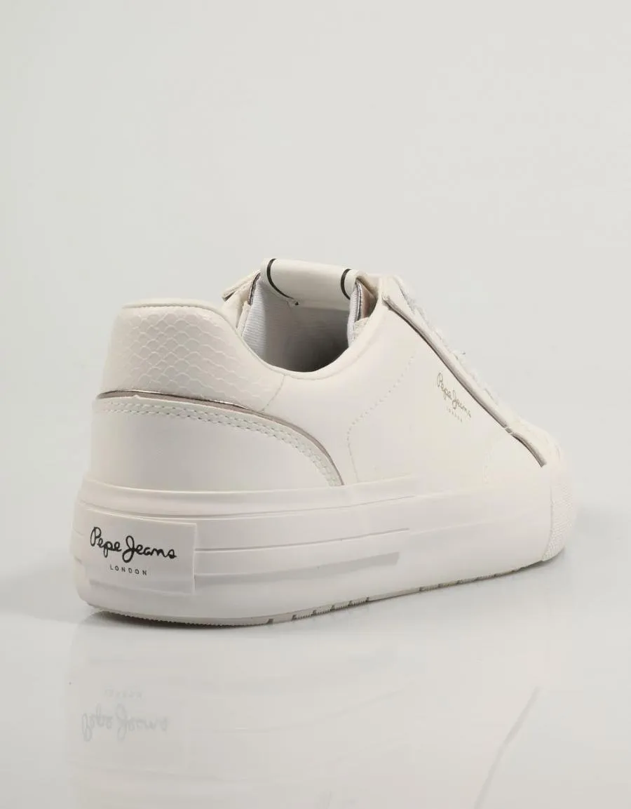  baskets PEPE JEANS Allen Low Pls31542 en Blanc 83111