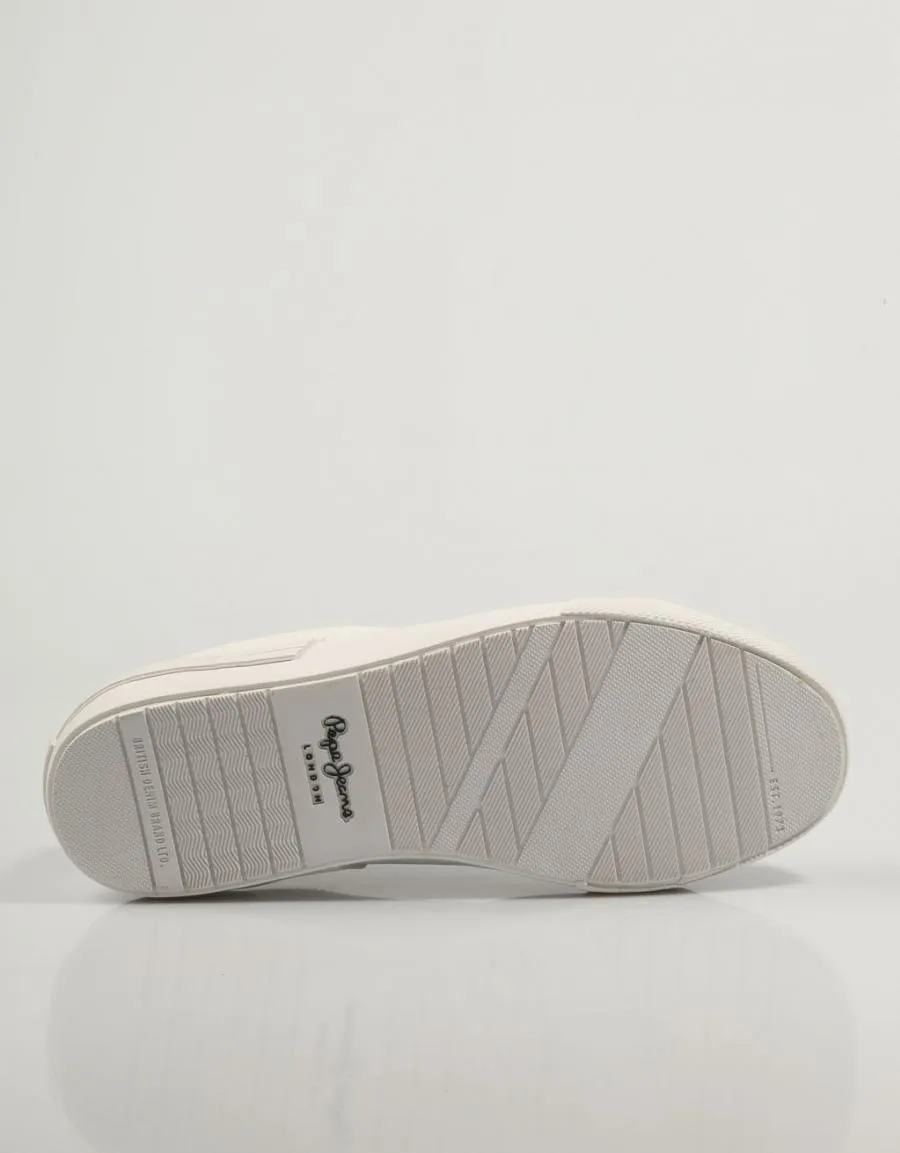  baskets PEPE JEANS Allen Low Pls31542 en Blanc 83111