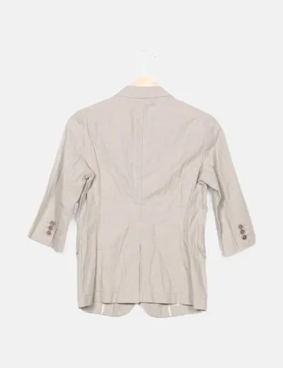 Benetton Blazer básica beige