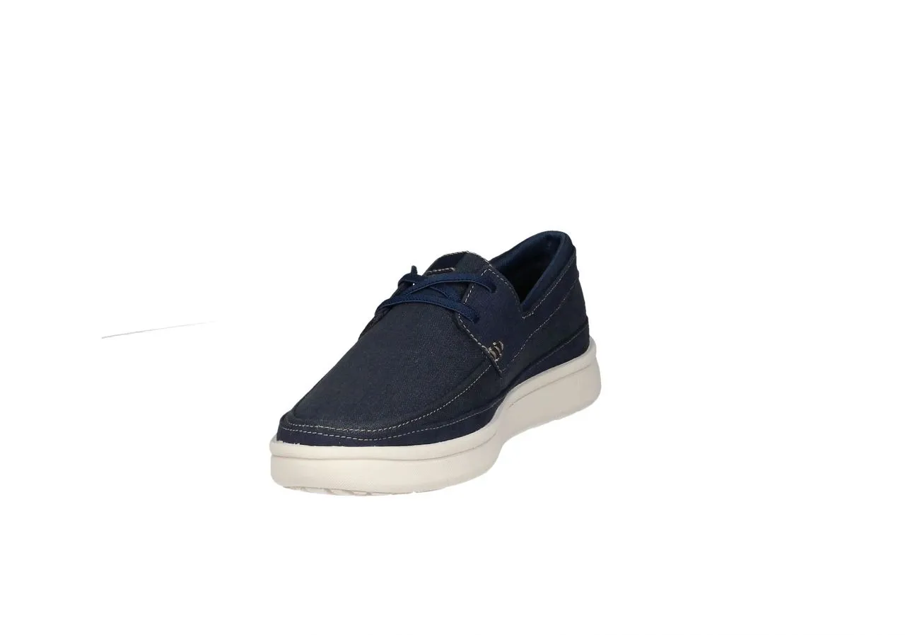 Blucher Nylon/ Nobuck Azul Jeans Filo Cuello Picaditos