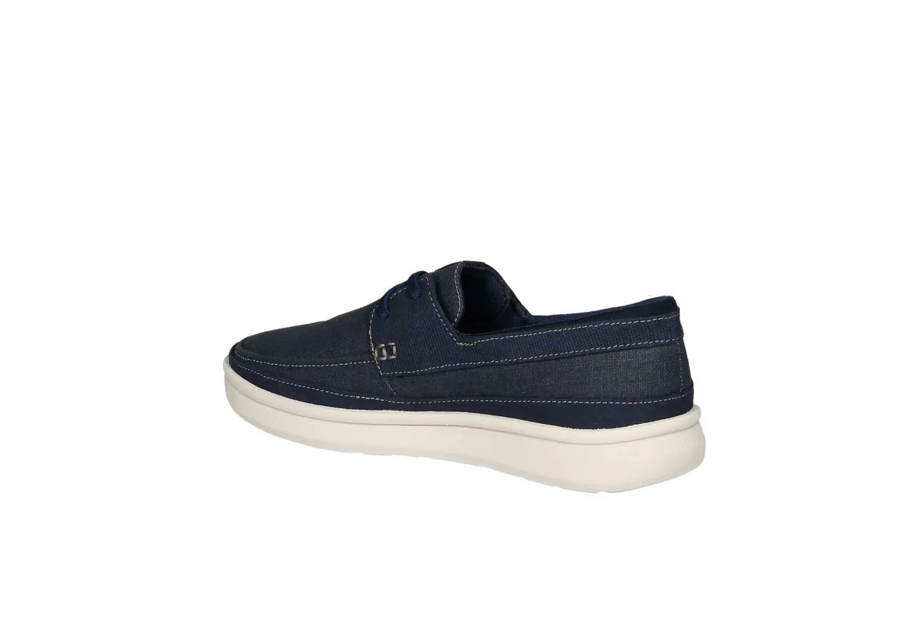 Blucher Nylon/ Nobuck Azul Jeans Filo Cuello Picaditos