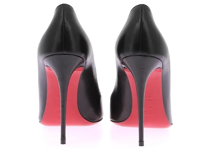 CHRISTIAN LOUBOUTIN Tacones T.EU 39.5 Cuero Negro 