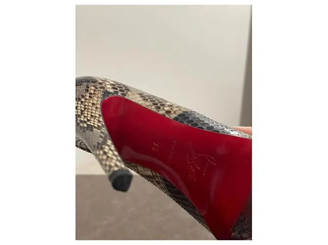 CHRISTIAN LOUBOUTIN Tacones T.UE 36 Pieles exóticas Multicolor 