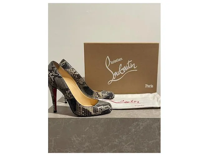 CHRISTIAN LOUBOUTIN Tacones T.UE 36 Pieles exóticas Multicolor 