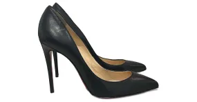 CHRISTIAN LOUBOUTIN Tacones T.UE 38 Cuero Negro 