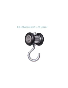 COLGADERO ESTEBRO DE U-30 EN NYLON PARA CORTINA COD. 4635
