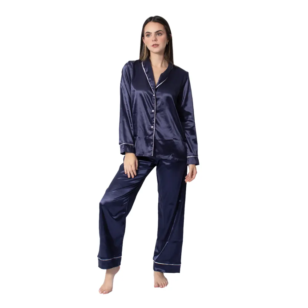 Conjunto de dormir camisa manga larga y pantalón