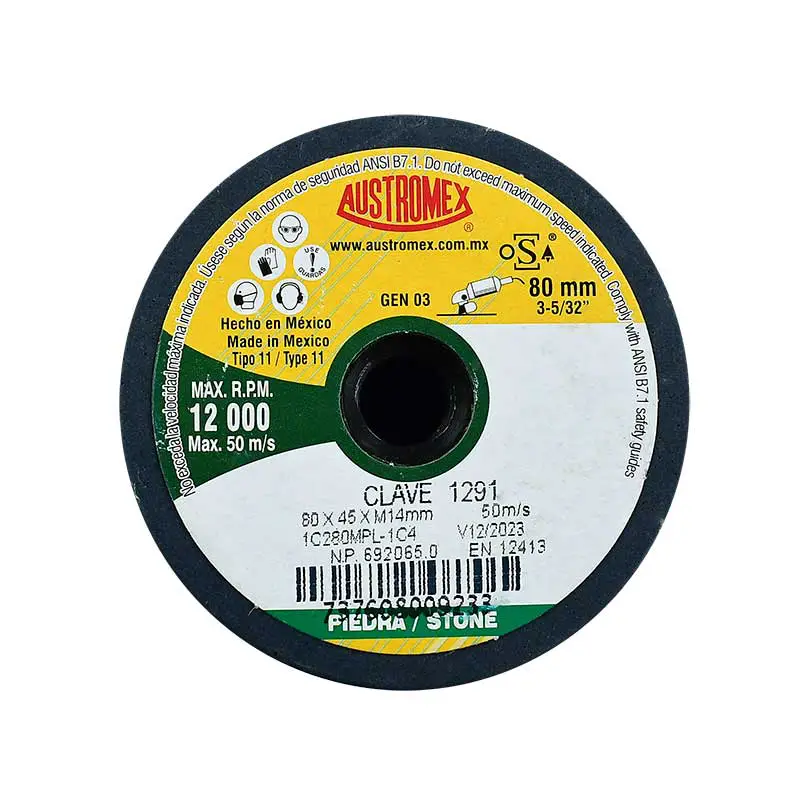 Copa Desbaste Esmeril Shellac Austromex 1291 3-5/32 Pulg