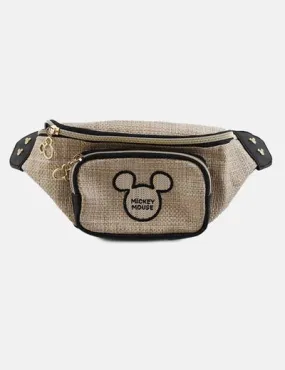 Disney Riñonera beige encerada Mickey