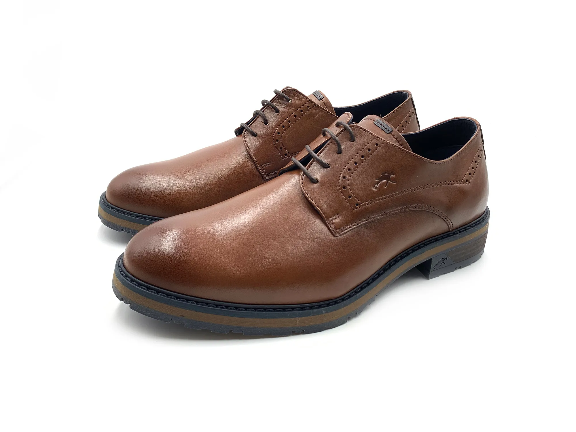 Fluchos F1867 Ulrich Zapato De Piel Camel Cordones Hombre