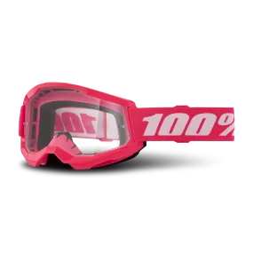 Gafas de Cross Niño 100% Strata 2 Rosa-Transparente