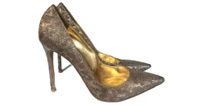 GIANVITO ROSSI Tacones T.UE 41 Resplandecer Dorado 