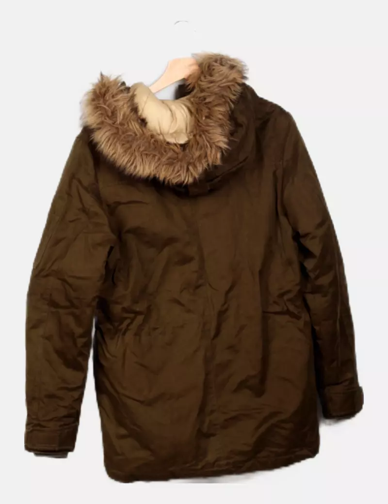 Green Coast Parka verde con capucha