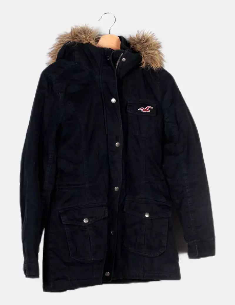 Hollister Parka azul marina