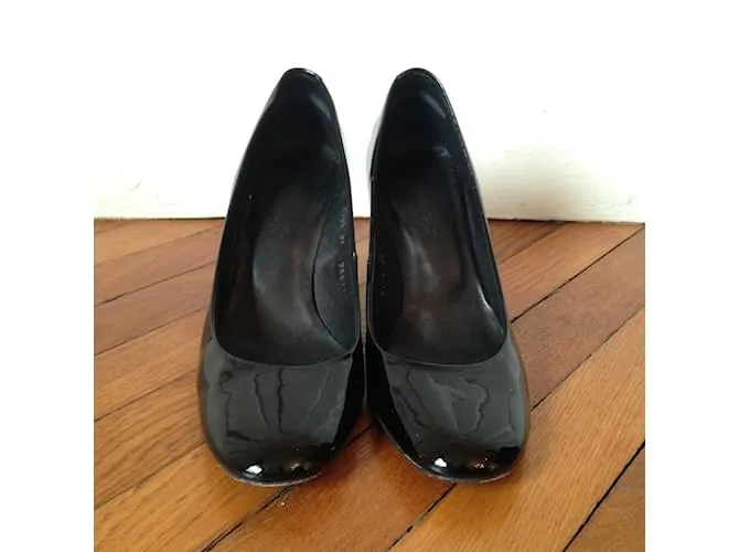 ISABEL MARANT Tacones T.UE 37 Charol Negro 