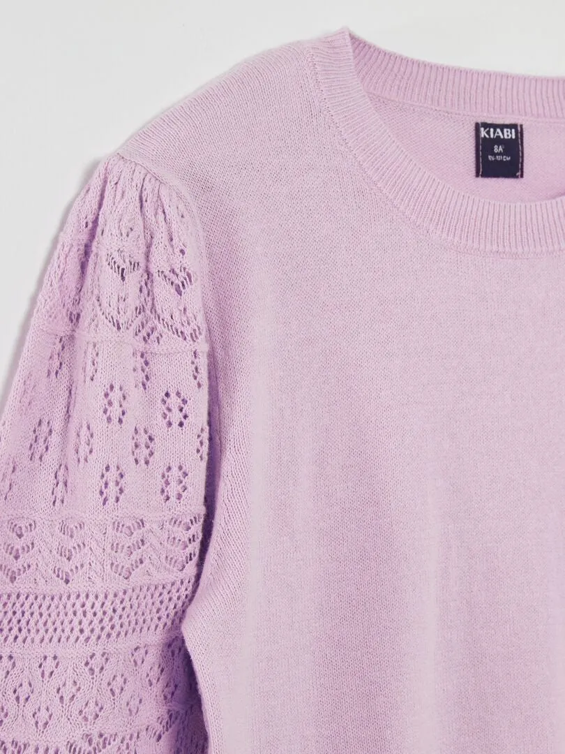 Jersey de punto fino - PURPURA
