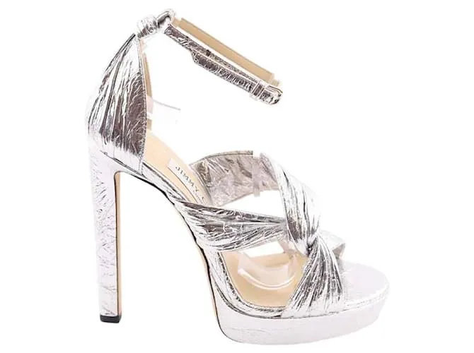 Jimmy Choo Tacones plateados Plata 