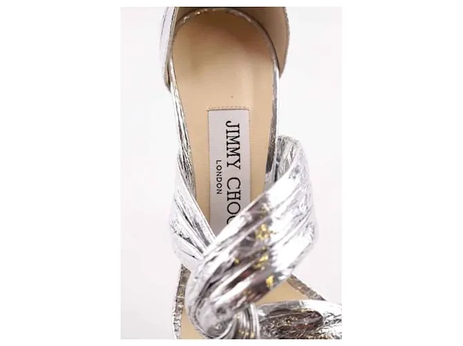 Jimmy Choo Tacones plateados Plata 