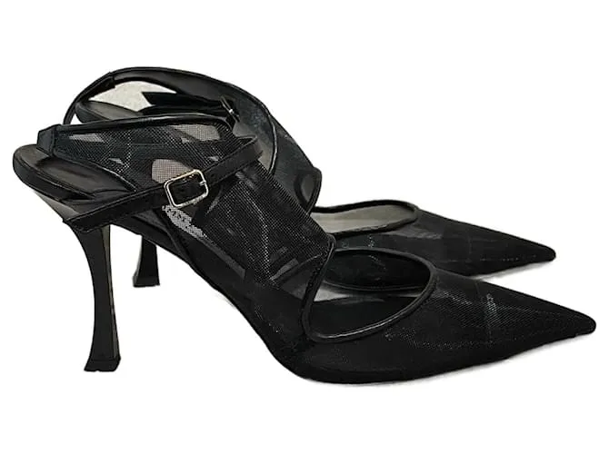 JIMMY CHOO Tacones T.UE 40 Cuero Negro 