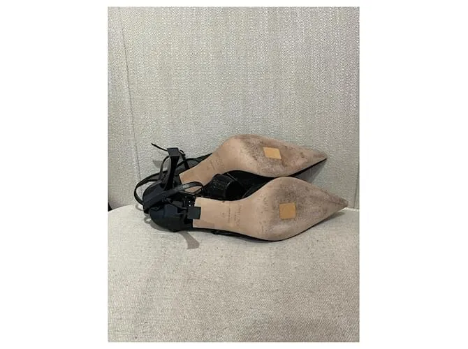 JIMMY CHOO Tacones T.UE 40 Cuero Negro 