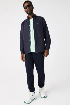 Lacoste Camisa oscura con cuello abotonado