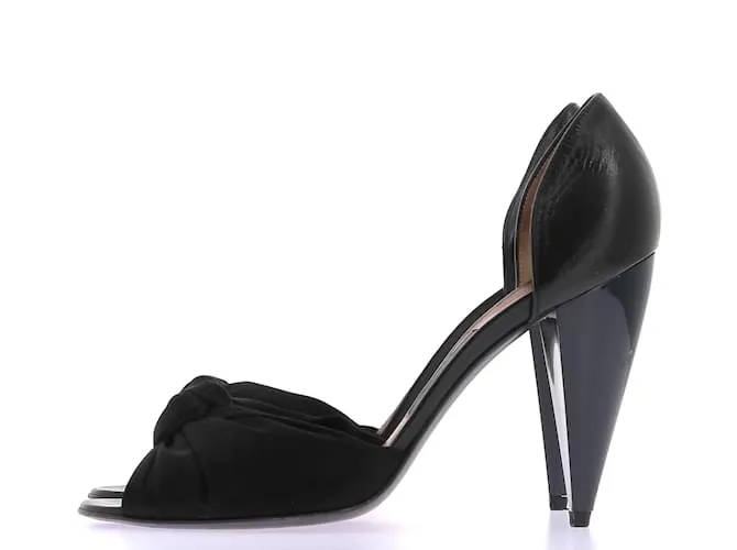 LANVIN Tacones T.UE 40 Cuero Negro 