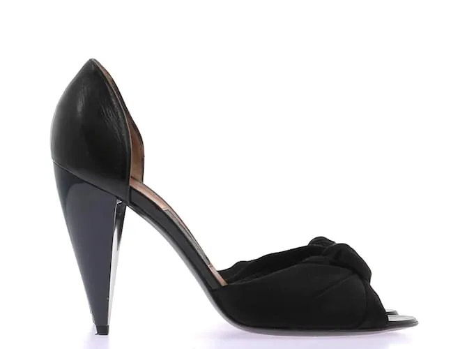 LANVIN Tacones T.UE 40 Cuero Negro 