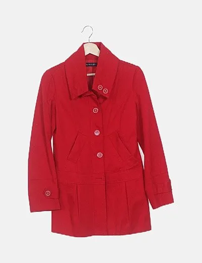 Lefties Trenca roja abotonada