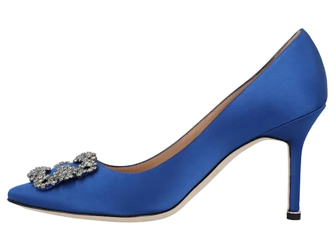 Manolo Blahnik Hangisi 090 Tacones Azules 