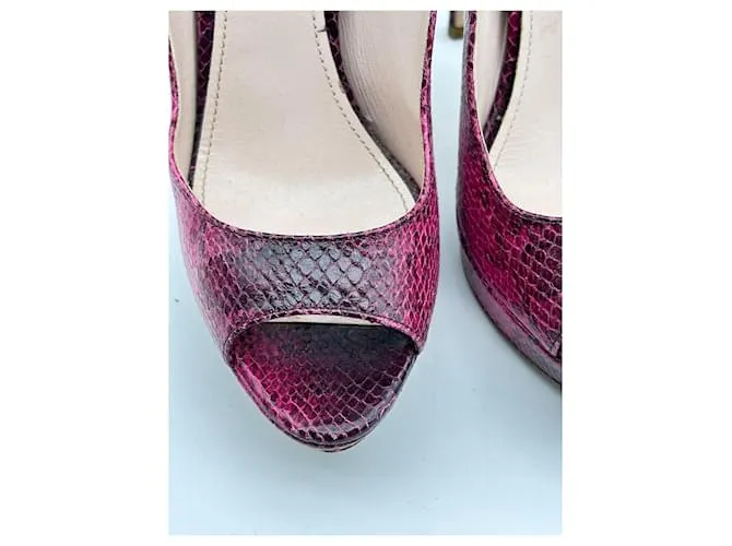 Miu Miu MIU Tacones MIU T.UE 38.5 cuero Rosa 