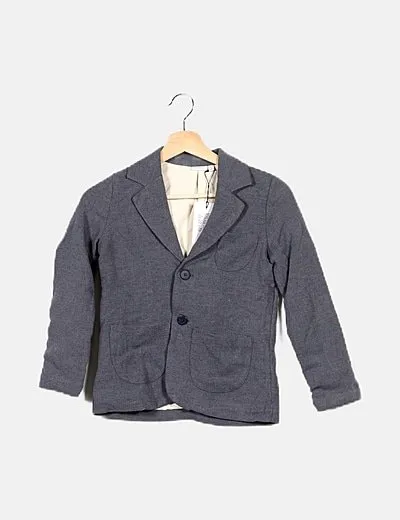 Name it Blazer gris básica