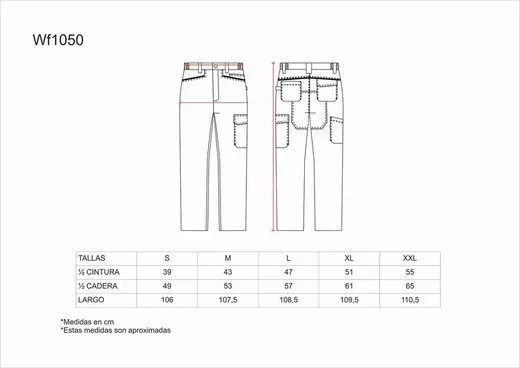 Pantalón multibolsillos con refuerzo Gris Oscuro / Negro