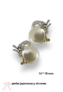 Pendientes oro, con piedras. 019_1782