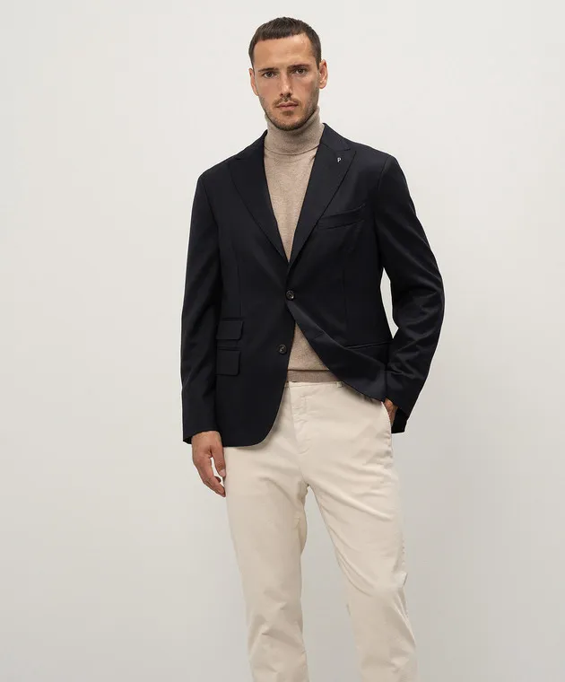 Peserico Blue wool blazer