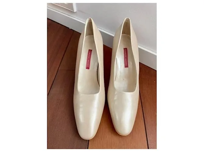 Philippe Model Tacones Crema Blanco roto 