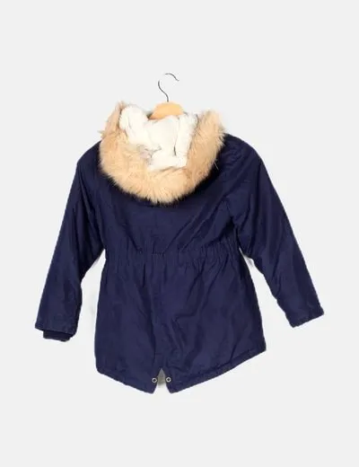 Primark Parka azul marino básica