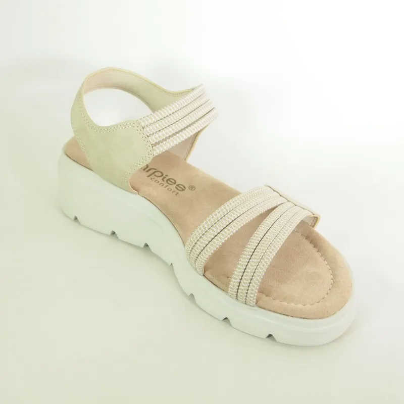 Sandalias Amarpies ABZ26646 Beige