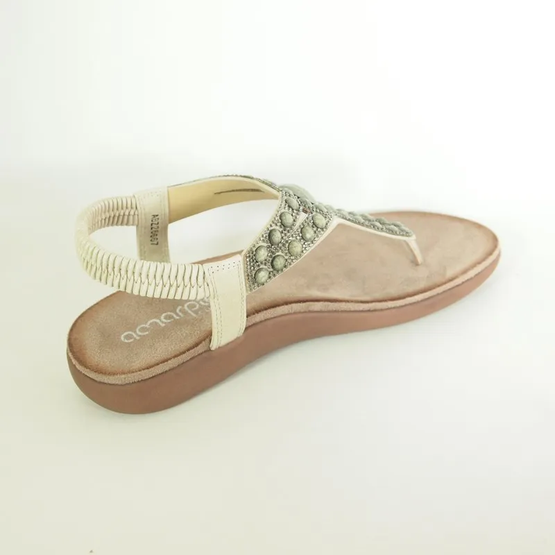 Sandalias Amarpies ABZ26667 Beige