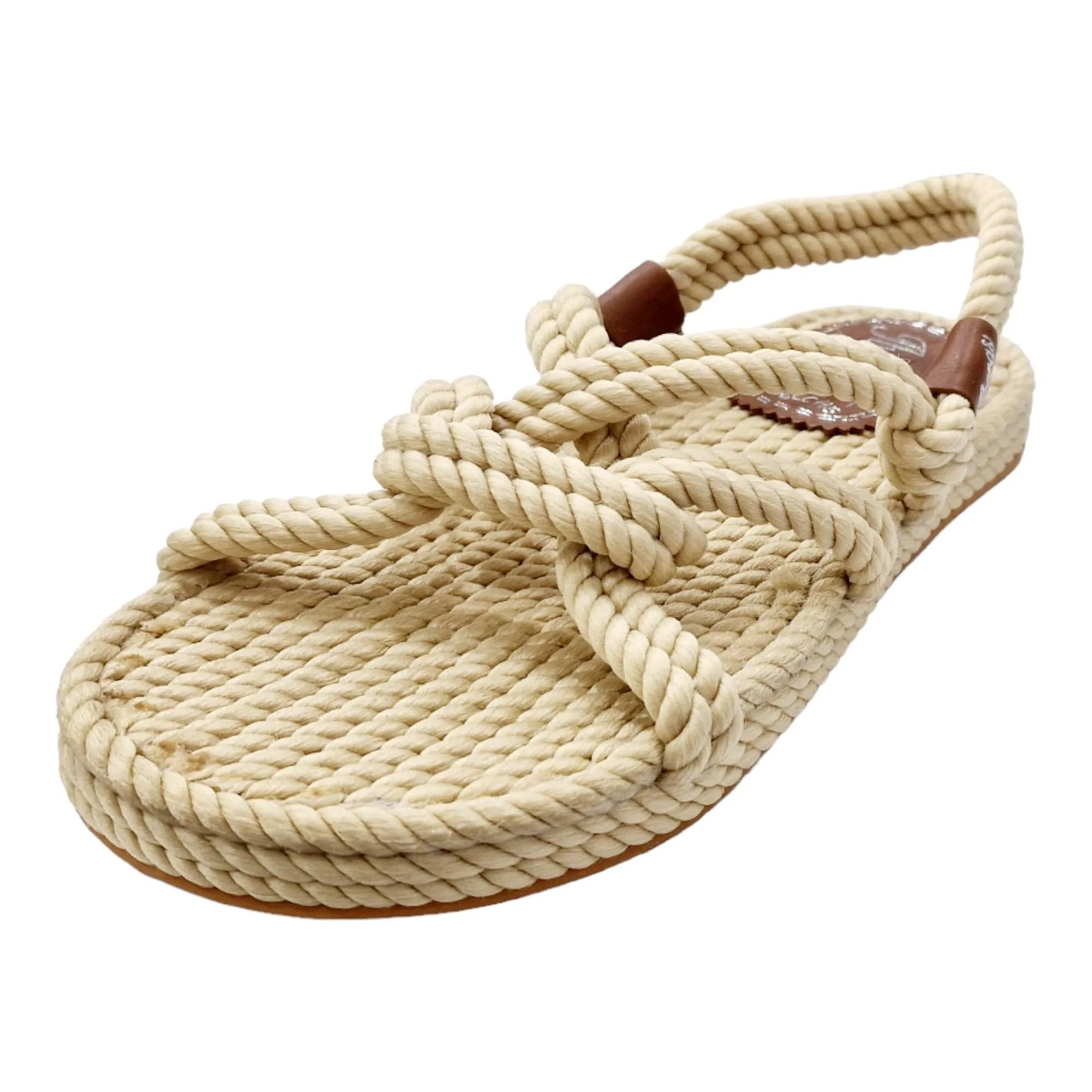 SANDALIAS ARTESANAS CUERDAS HOMBRE NATURAL