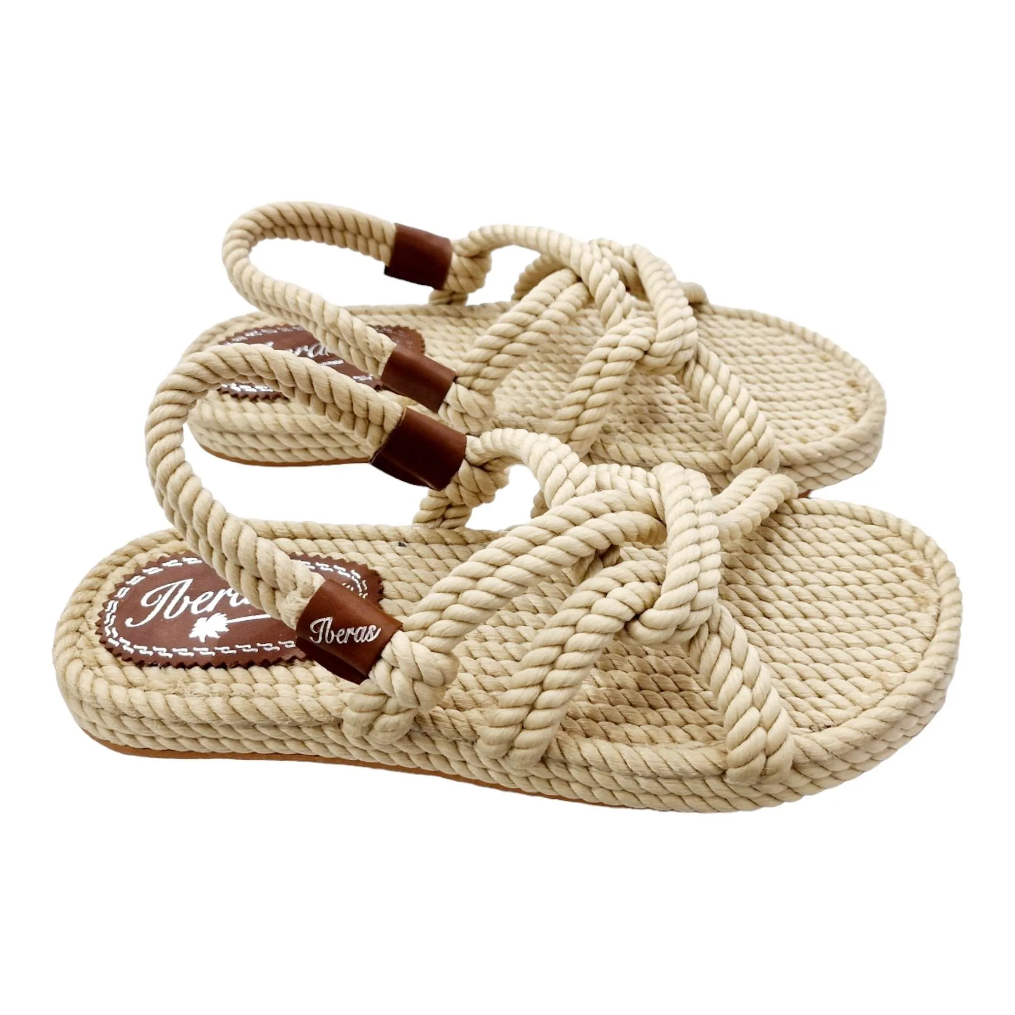 SANDALIAS ARTESANAS CUERDAS HOMBRE NATURAL