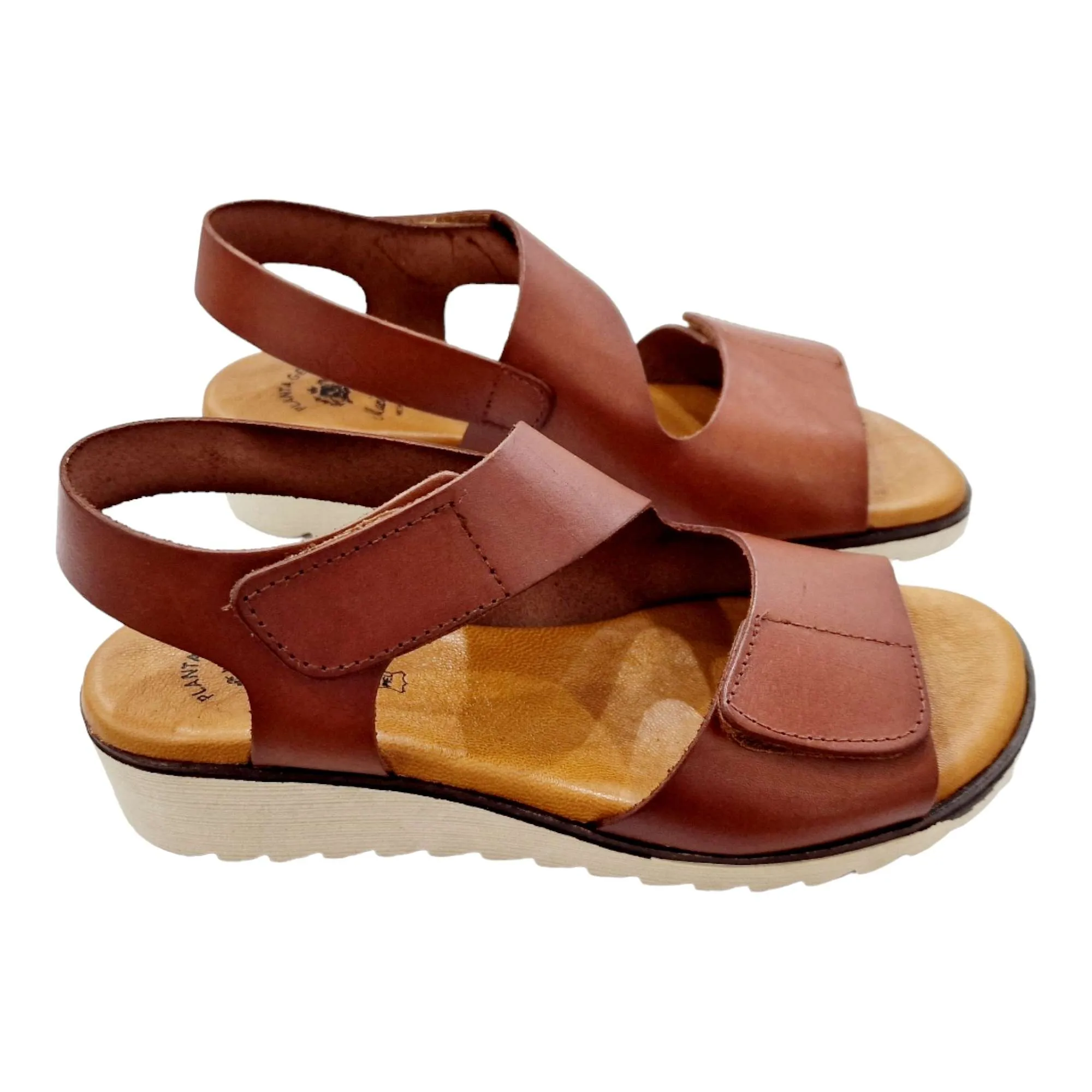 SANDALIAS MUJER Z AJUSTABLE PIEL PLANTA GEL CUERO