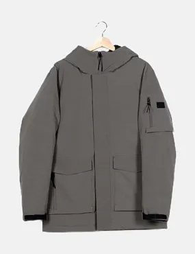 Selected Parka verde acolchada