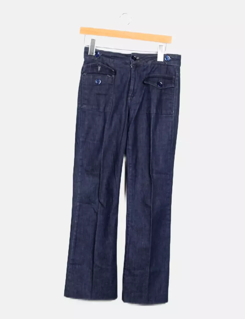 Sfera Pantalón denim azul marino