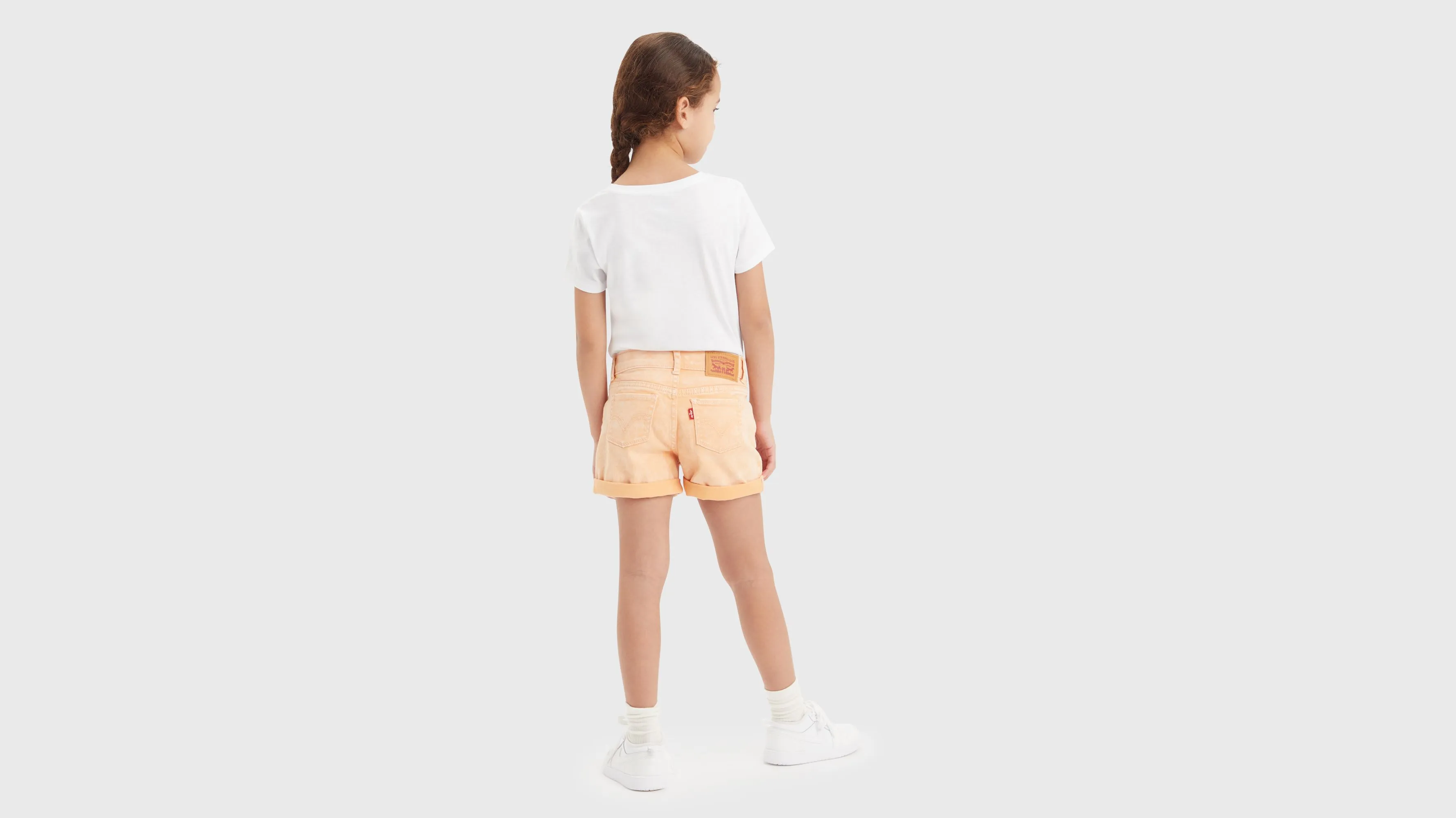 Shorts Infantiles De Sarga Mini Mom Roll Cuff