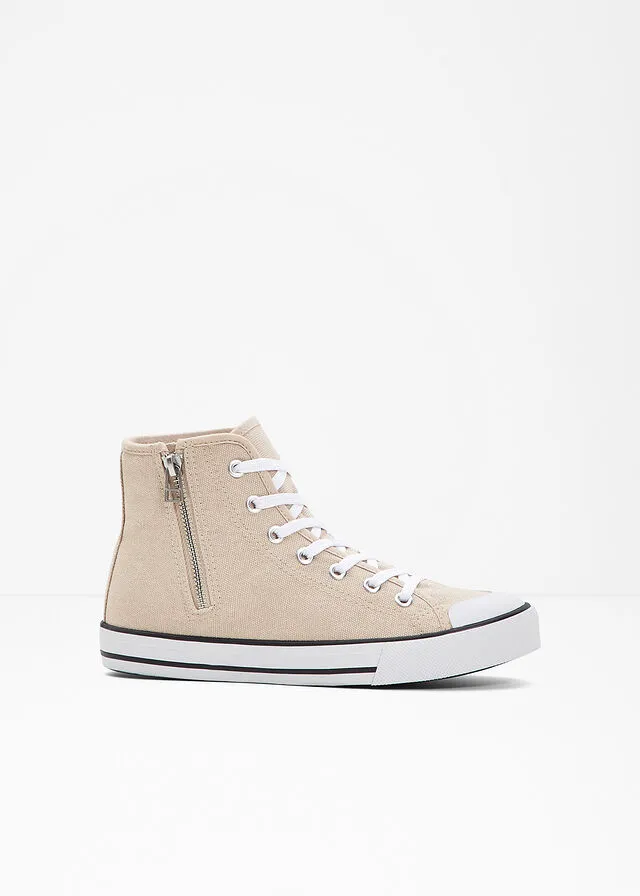 Sneakers altos Beige